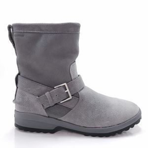 Sperry Womens Maritime Step In Pull On Gray Leather Waterproof Boots Size 7.5